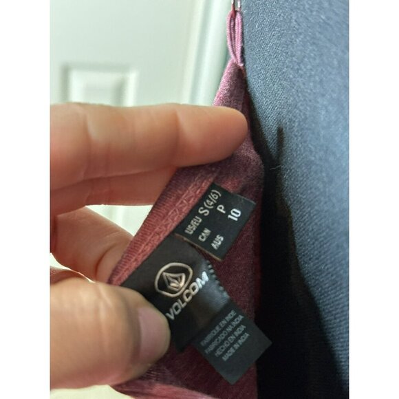 Volcom Skater Mini Dress Mauve Women's Small Spaghetti Strap Adjustable - Picture 6 of 10